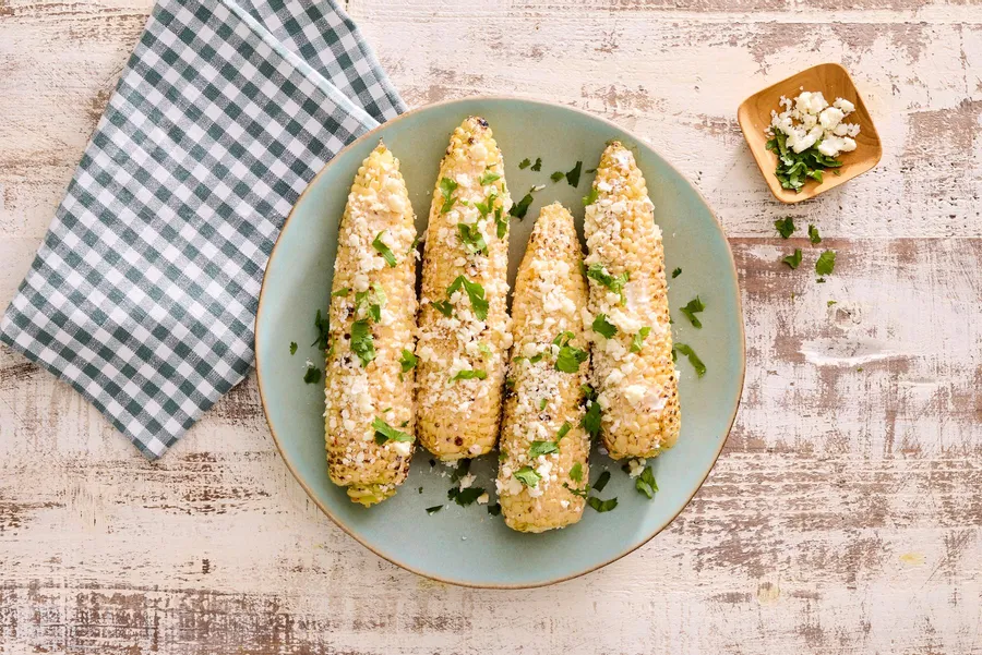 Grilled Elote-Style Corn on the Cob