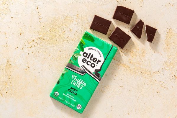 Organic Mint Crème Chocolate Truffle Thins