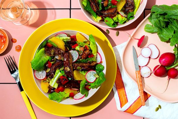 Tex-Mex chicken salad with black beans and honey-lime vinaigrette