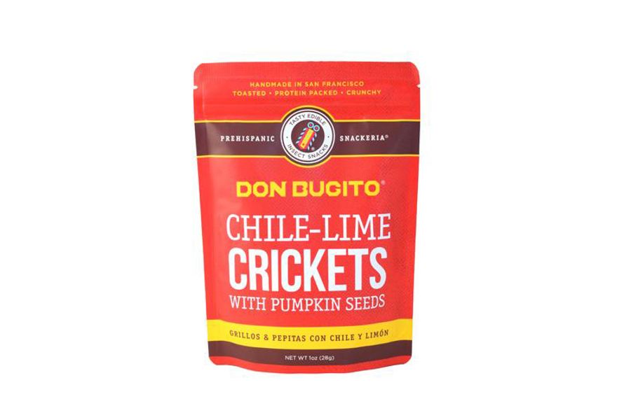 Chile-lime crickets with pumpkin seeds
