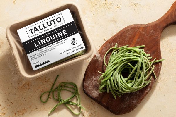 Fresh spinach linguine