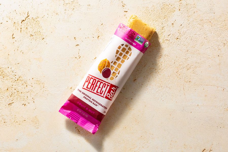 Organic gluten-free fruit and nut protein bar