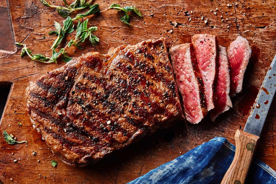 Organic rib-eye steak