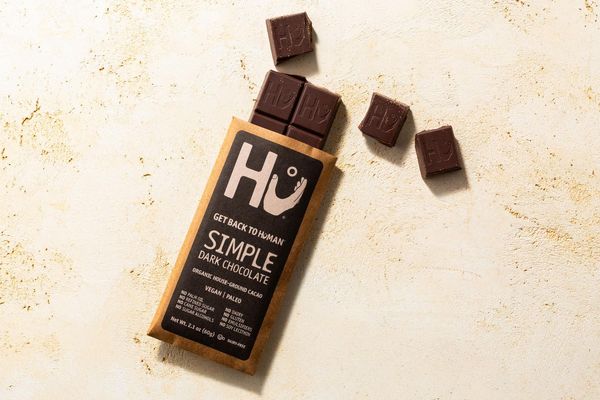 Simple dark chocolate bar