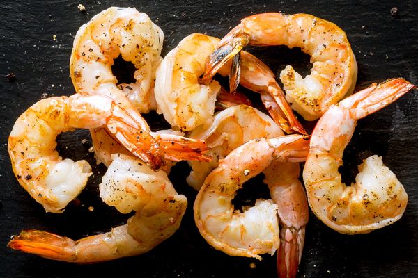 Wild tail-on jumbo shrimp