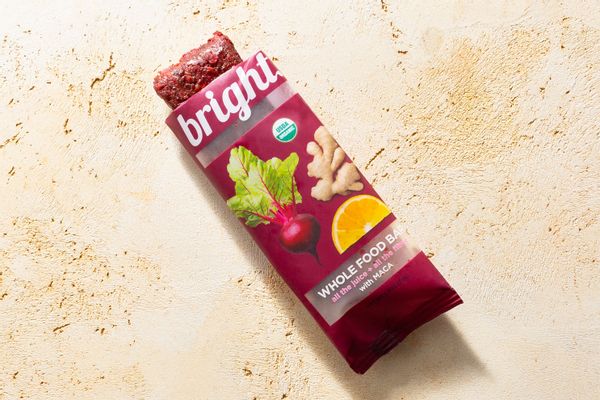 Organic beet orange ginger whole food bar