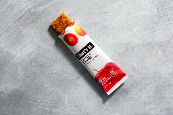 Apple and mango whole fruit bar