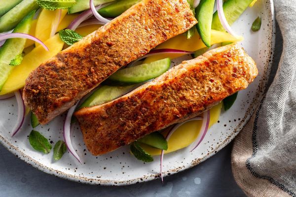 Sustainably raised ancho-rubbed salmon fillets (2 count)