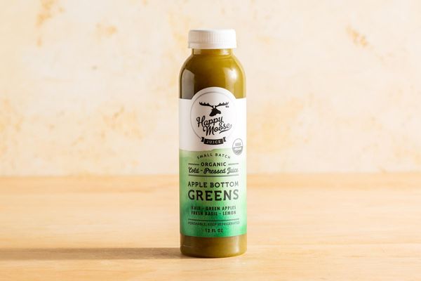 Organic Apple Bottom Greens juice
